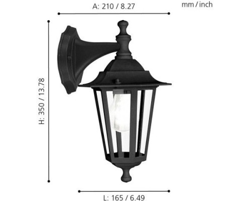 Настенный фонарь уличный Laterna 4 22467 Eglo Настенный фонарь уличный Laterna 4 22467 Eglo