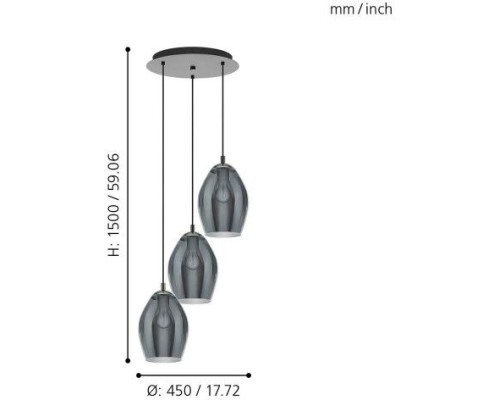 Подвесной светильник Estanys 39565 Eglo Подвесной светильник Estanys 39565 Eglo