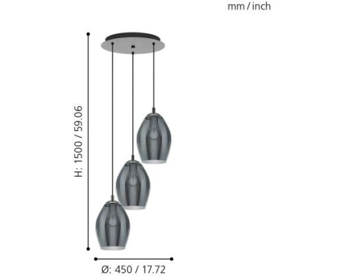 Подвесной светильник Estanys 39565 Eglo