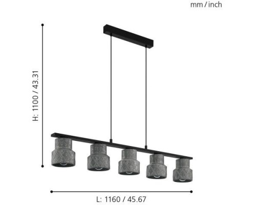 Подвесной светильник Hilcott 39855 Eglo Подвесной светильник Hilcott 39855 Eglo