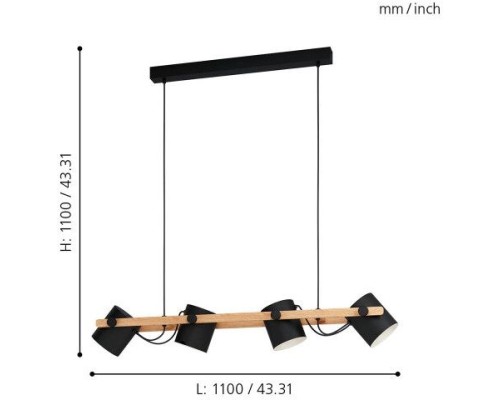 Подвесной светильник Hornwood 43424 Eglo Подвесной светильник Hornwood 43424 Eglo