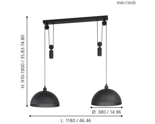 Подвесной светильник Winkworth 1 43436 Eglo Подвесной светильник Winkworth 1 43436 Eglo