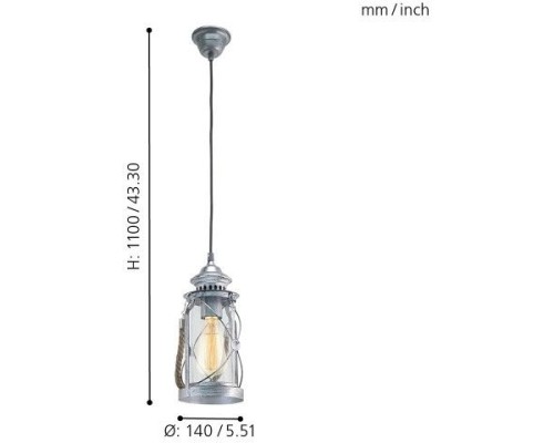 Подвесной светильник Bradford 49214 Eglo Подвесной светильник Bradford 49214 Eglo