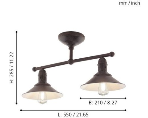 Потолочная люстра Stockbury 49824 Eglo Потолочная люстра Stockbury 49824 Eglo