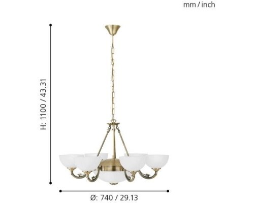 Подвесная люстра Savoy 82749 Eglo Подвесная люстра Savoy 82749 Eglo