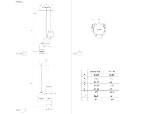 Подвесной светильник Aguilares 900196 Eglo Подвесной светильник Aguilares 900196 Eglo