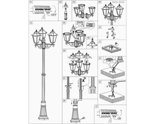 Наземный фонарь Navedo 93465 Eglo Наземный фонарь Navedo 93465 Eglo