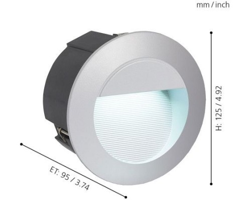 Встраиваемый светильник уличный Zimba-led 95233 Eglo