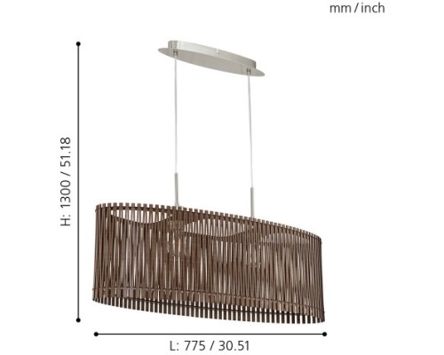 Подвесной светильник Sendero 96201 Eglo Подвесной светильник Sendero 96201 Eglo