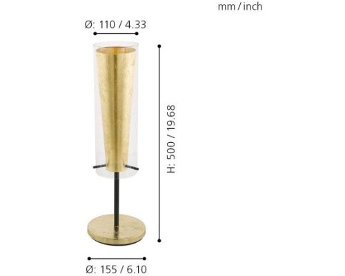 Настольная лампа Pinto Gold 97654 Eglo Настольная лампа Pinto Gold 97654 Eglo