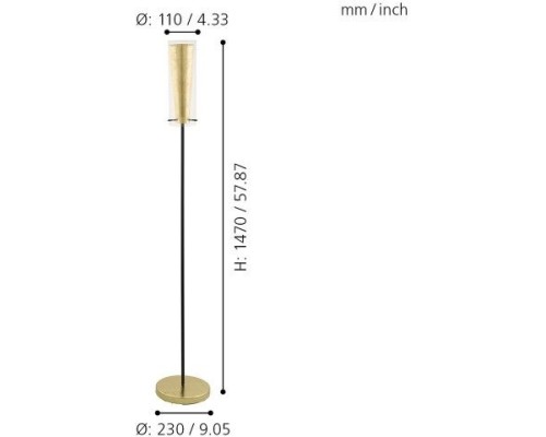 Торшер Pinto Gold 97655 Eglo Торшер Pinto Gold 97655 Eglo