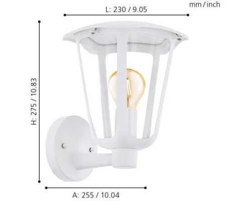 Настенный фонарь уличный Monreale 98115 Eglo Настенный фонарь уличный Monreale 98115 Eglo