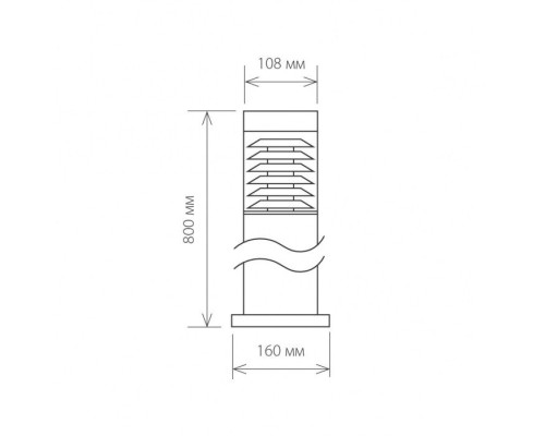 Наземный светильник Strada 1507 TECHNO черный Elektrostandard Наземный светильник Strada 1507 TECHNO черный Elektrostandard