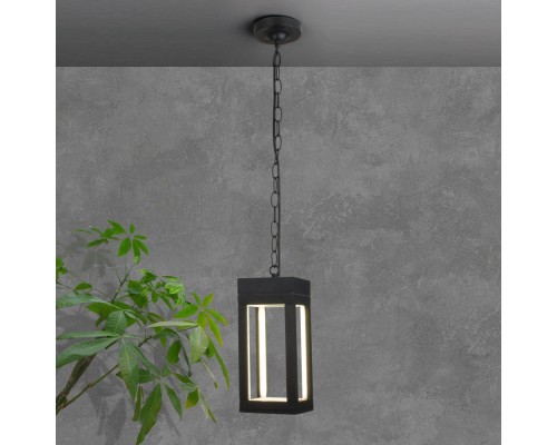 Уличный подвесной светильник Frame 1528 TECHNO LED черный Elektrostandard Уличный подвесной светильник Frame 1528 TECHNO LED черный Elektrostandard
