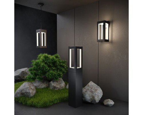 Уличный подвесной светильник Frame 1528 TECHNO LED черный Elektrostandard Уличный подвесной светильник Frame 1528 TECHNO LED черный Elektrostandard