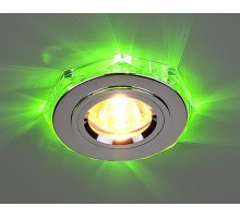Точечный светильник  2020/2 SL/LED/GR (хром / зеленый) Elektrostandard