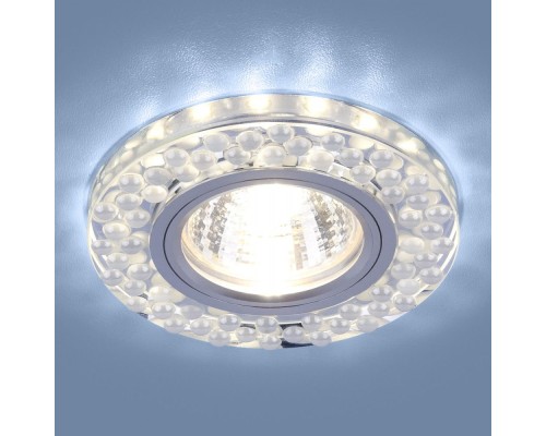 Точечный светильник 2194-2195 2194 MR16 SL/WH зеркальный/белый Elektrostandard Точечный светильник 2194-2195 2194 MR16 SL/WH зеркальный/белый Elektrostandard