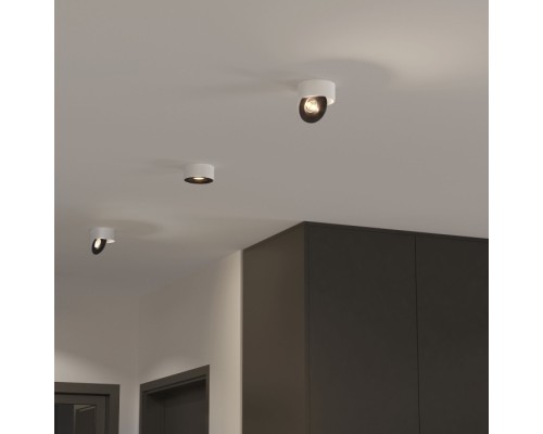 Точечный светильник Glide 25100/LED 8W 4200K белый/чёрный Elektrostandard Точечный светильник Glide 25100/LED 8W 4200K белый/чёрный Elektrostandard