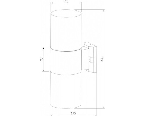 Настенный светильник уличный Roil 35125/D Elektrostandard