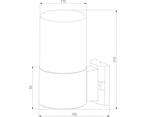 Настенный светильник уличный Roil 35125/U Elektrostandard