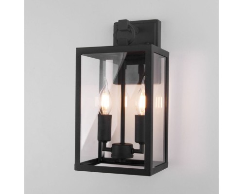 Настенный светильник уличный Candle 35150/D черный Elektrostandard Настенный светильник уличный Candle 35150/D черный Elektrostandard