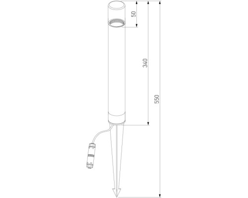 Грунтовый светильник Hidden 35166/F черный Elektrostandard Грунтовый светильник Hidden 35166/F черный Elektrostandard
