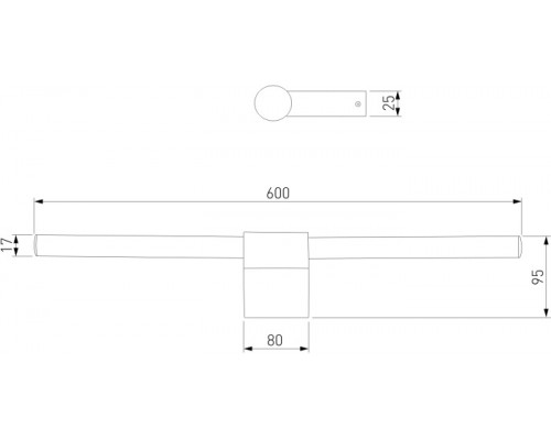 Подсветка для картин Luar 40125/LED черный жемчуг Elektrostandard Подсветка для картин Luar 40125/LED черный жемчуг Elektrostandard