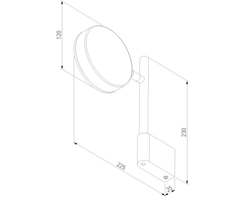 Настенный светильник Tobi 40129/LED черный Elektrostandard