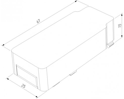 Питание боковое Flat Magnetic 85001/00 Elektrostandard Питание боковое Flat Magnetic 85001/00 Elektrostandard