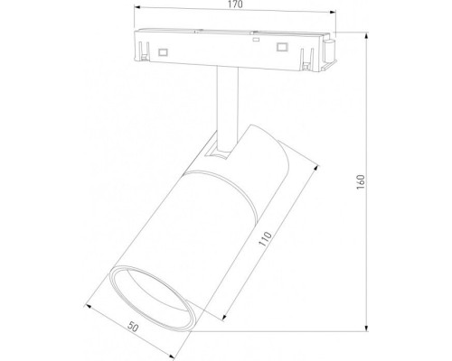 Трековый светильник Slim Magnetic 85011/01 Elektrostandard Трековый светильник Slim Magnetic 85011/01 Elektrostandard