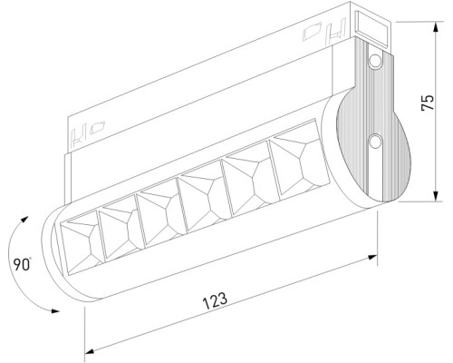 Трековый светильник Slim Magnetic 85048/01 Elektrostandard Трековый светильник Slim Magnetic 85048/01 Elektrostandard