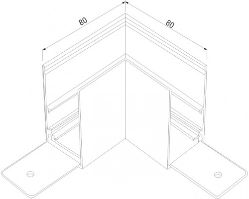 Коннектор угловой Slim Magnetic 85090/11 Elektrostandard Коннектор угловой Slim Magnetic 85090/11 Elektrostandard