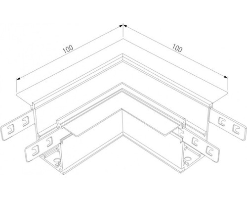Коннектор угловой Slim Magnetic 85092/00 Elektrostandard Коннектор угловой Slim Magnetic 85092/00 Elektrostandard