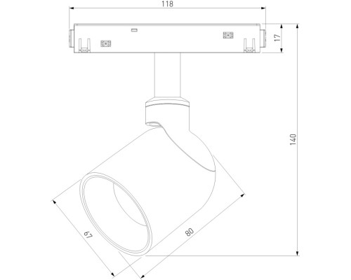 Трековый светильник Slim Magnetic 85109/01 Elektrostandard Трековый светильник Slim Magnetic 85109/01 Elektrostandard