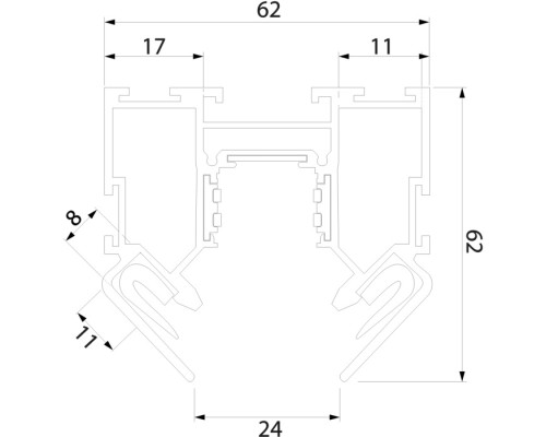 Шинопровод Slim Magnetic 85123/00 Elektrostandard Шинопровод Slim Magnetic 85123/00 Elektrostandard