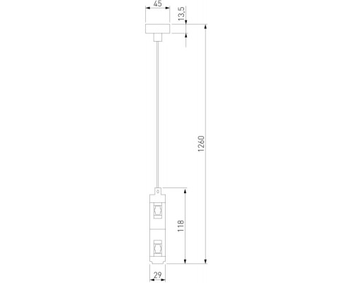 Набор для подвеса двойной Esthetic Magnetic 85156/00 Elektrostandard Набор для подвеса двойной Esthetic Magnetic 85156/00 Elektrostandard