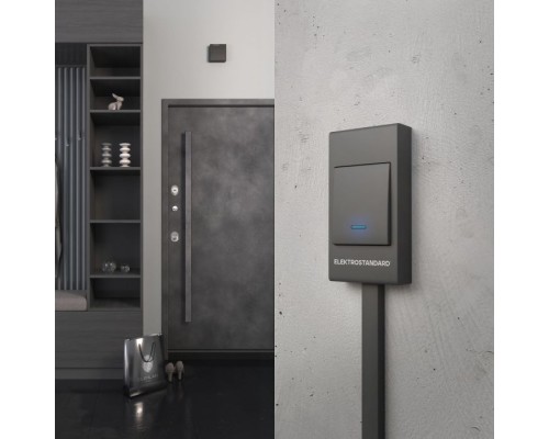 Звонок дверной DBQ26M WM черный Elektrostandard Звонок дверной DBQ26M WM черный Elektrostandard