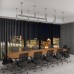 Подвесной светильник Topper DLR023 12W 4200K хром матовый Elektrostandard