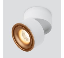 Точечный светильник Klips DLR031 15W 4200K 3100 белый матовый/золото Elektrostandard