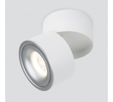 Точечный светильник Klips DLR031 15W 4200K 3100 белый матовый/серебро Elektrostandard