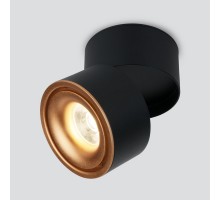 Точечный светильник Klips DLR031 15W 4200K 3100 черный матовый/золото Elektrostandard