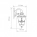 Настенный фонарь уличный Diadema черное золото GLYF-8046D Elektrostandard