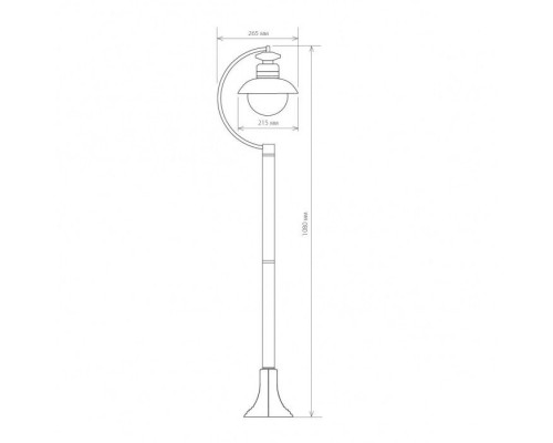 Наземный фонарь Talli черный GL 3002F Elektrostandard