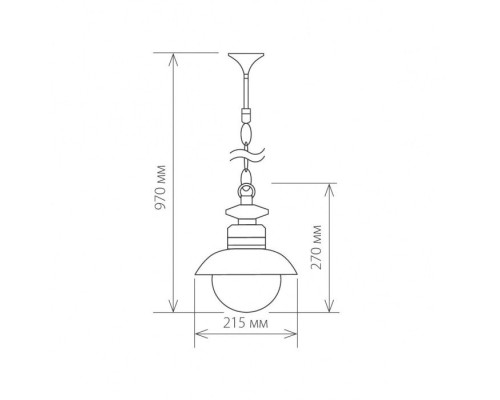 Уличный подвесной светильник Talli черный GL 3002H Elektrostandard