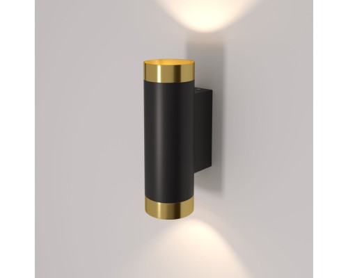 Настенный светильник Poli MRL 1016 черный/золото Elektrostandard Настенный светильник Poli MRL 1016 черный/золото Elektrostandard