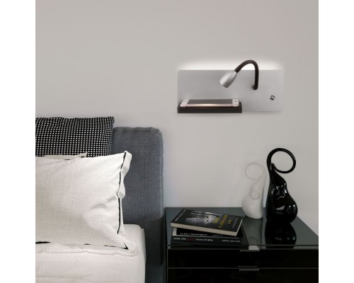 Бра Kofro MRL LED 1112 серебро/чёрный Elektrostandard Бра Kofro MRL LED 1112 серебро/чёрный Elektrostandard