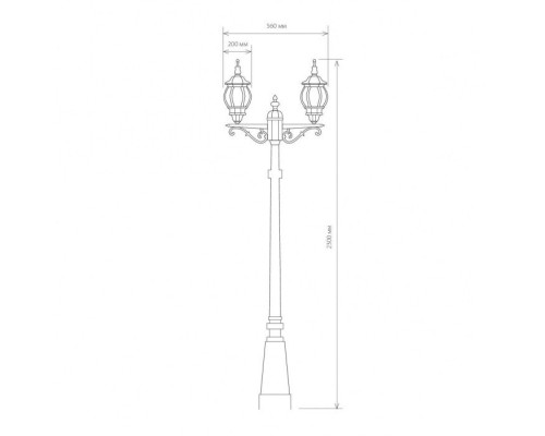 Наземный фонарь Farola NLG99HL004 черное золото Elektrostandard Наземный фонарь Farola NLG99HL004 черное золото Elektrostandard