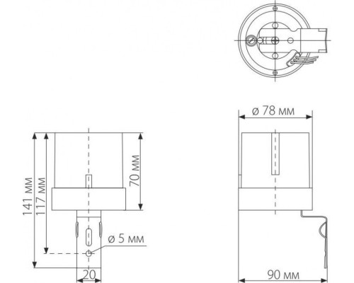 Датчик освещенности SNS-L-07 белый Elektrostandard