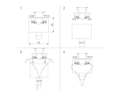 Коннектор Коннектор для подвеса TRLM-1-BK Elektrostandard Коннектор Коннектор для подвеса TRLM-1-BK Elektrostandard