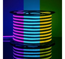 Светодиодная лента Гибкий неон 220V 12W 80Led 5050 IP67 односторонний RGB, 50 м Elektrostandard